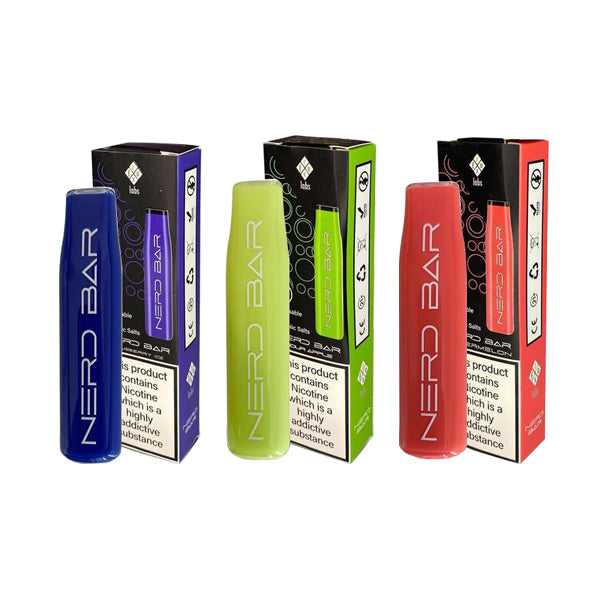 20mg Frax Labs Nerd Bar Disposable Vape Pod 500 Pu...