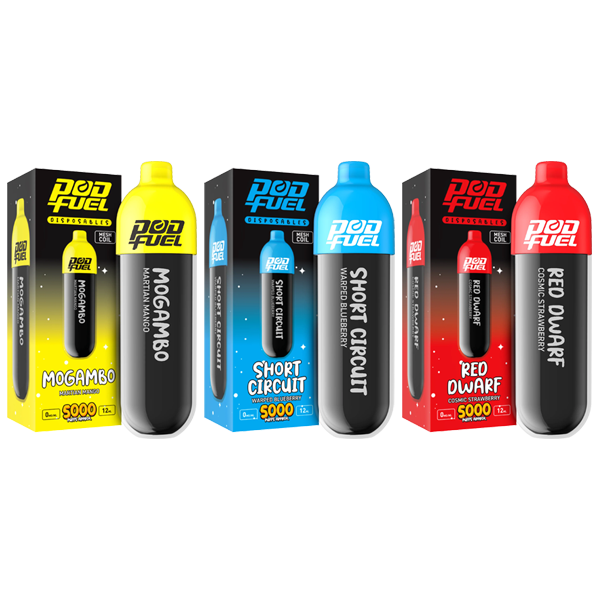 0mg Pod Fuel Bar 5000 Disposable Vape Device 5000 ...