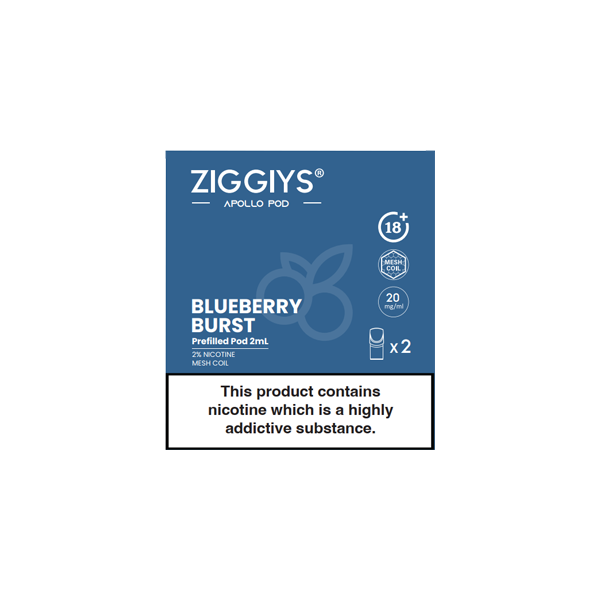 Ziggiys Apollo Pre-Filled Replacement Pods 2PCS 2ml