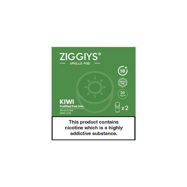 Ziggiys Apollo Pre-Filled Replacement Pods 2PCS 2ml