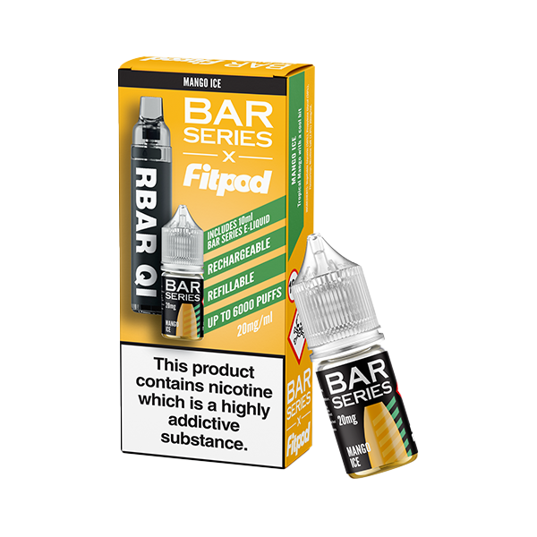 20mg Bar Series x Fitpod RBAR QI Refillable Dispos...