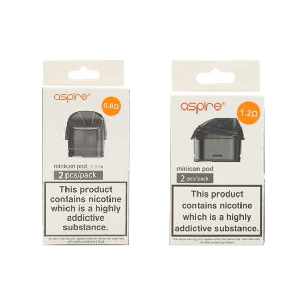 Aspire Minican Replacement Pods Two Pack 2ml (0.8O...