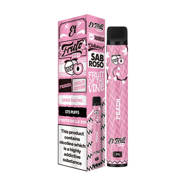 20mg El Fruto Bar Disposable Vape Device 575 Puffs