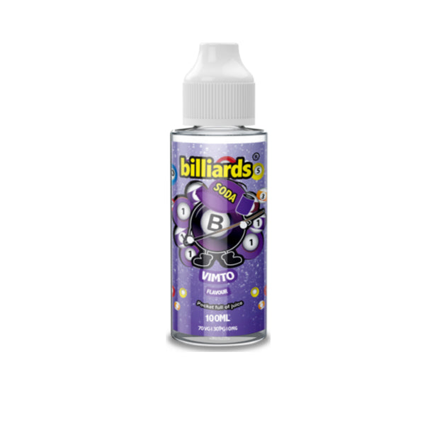 Billiards Soda Range 0mg 100ml Shortfill (70VG/30P...