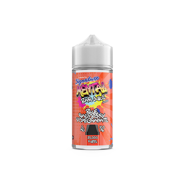 0mg Signature Mental Bar Juice 100ml Shortfill (50...