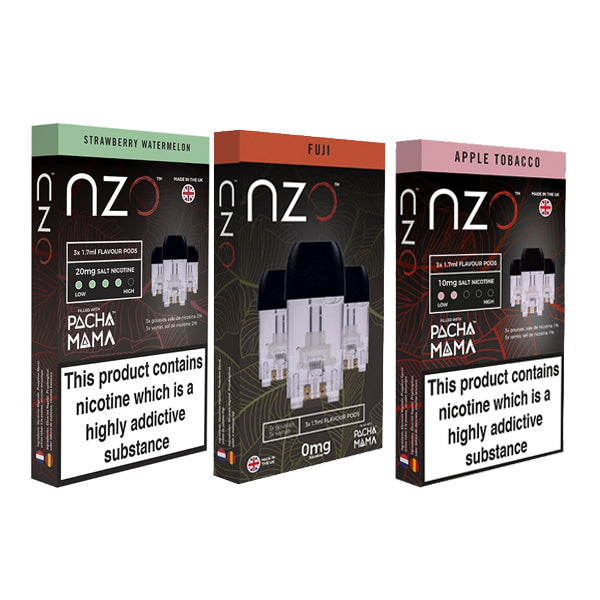 NZO 10mg Salt Cartridges with Pacha Mama Nic Salt ...