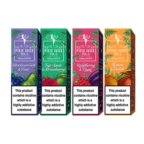 10mg Pixie Juice Volume 2 10ml Nic Salts (50VG/50P...