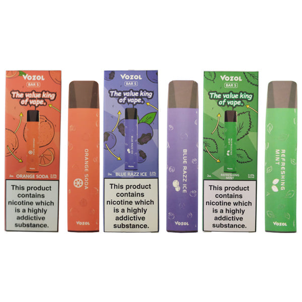 20mg Vozol Bar S Disposable Vape Pod 500 Puffs