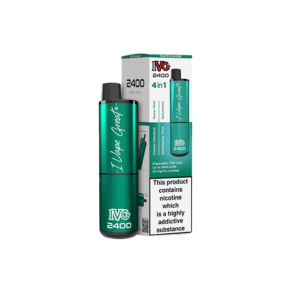 20mg I VG 2400 Disposable Vapes 2400 Puffs - 4 in 1 Edition