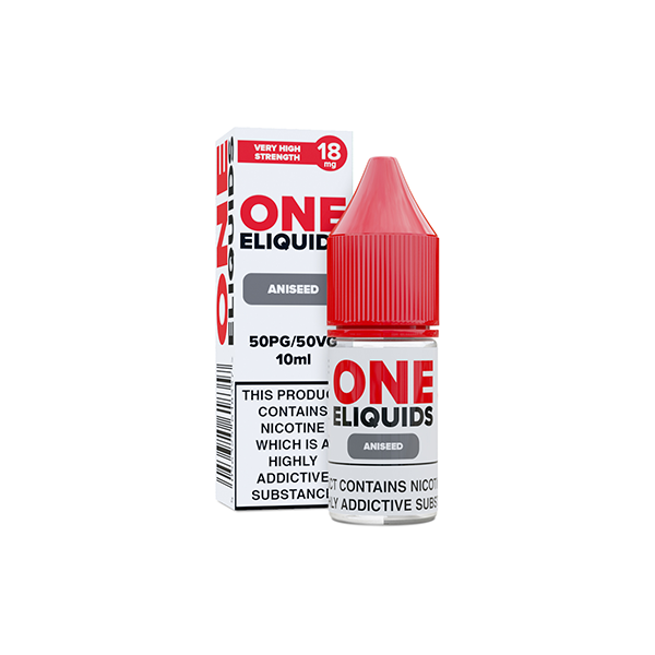 18mg One E-Liquids Flavoured Nic Shot 10ml (50VG/5...