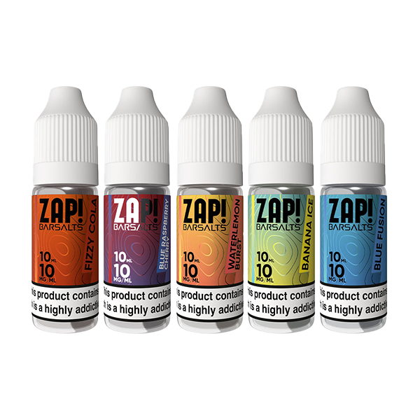 10mg ZAP! Bar Salts Nic Salt 10ml (50VG/50PG)