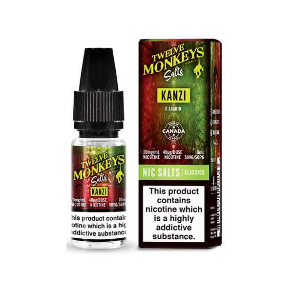 10mg Twelve Monkeys Classics 10ml Nic Salt (50VG/5...