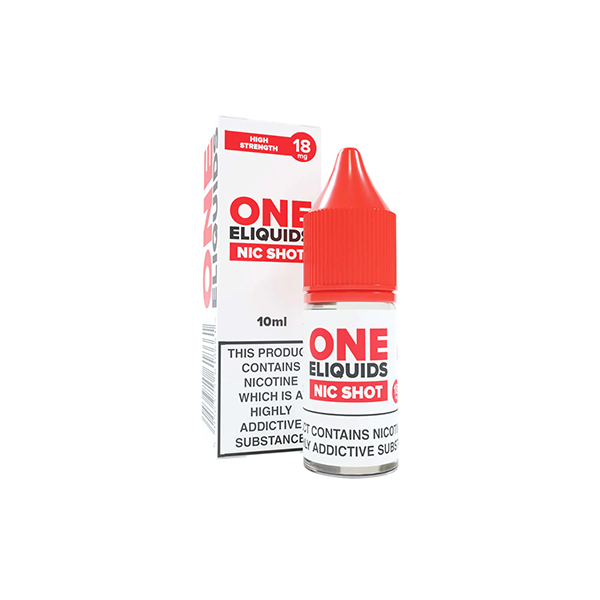 18mg One E-Liquids Standard Nic Shot 10ml (50VG/50...