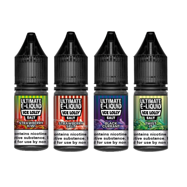 20mg Ultimate E-liquid Ice Lolly Nic Salts 10ml (5...