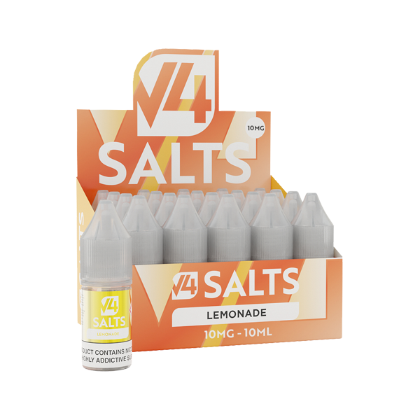 10mg V4 Salts 10ml Nic Salts (50VG/50PG) - Pack of 20