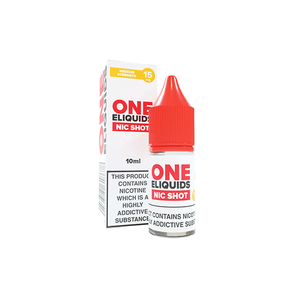 15mg One E-Liquids Standard Nic Shot 10ml (50VG/50...