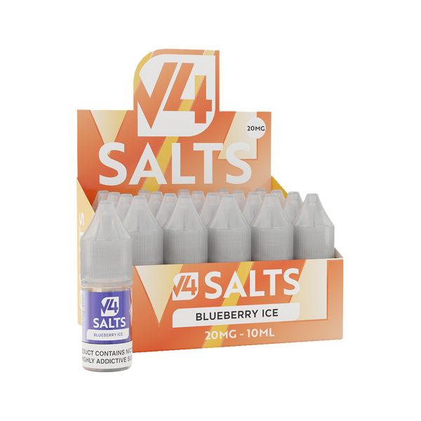 20mg V4 Salts 10ml Nic Salts (50VG/50PG) - Pack of...